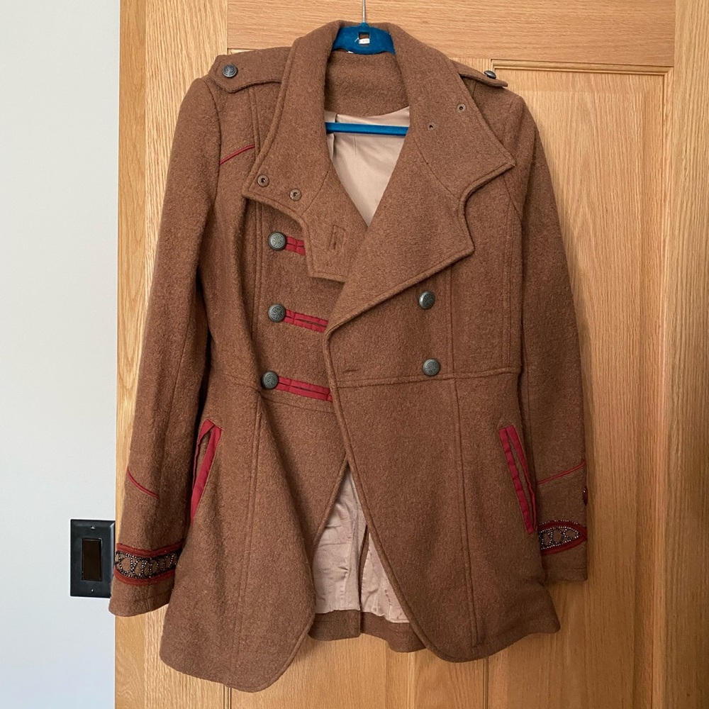 Free People buttoned coat